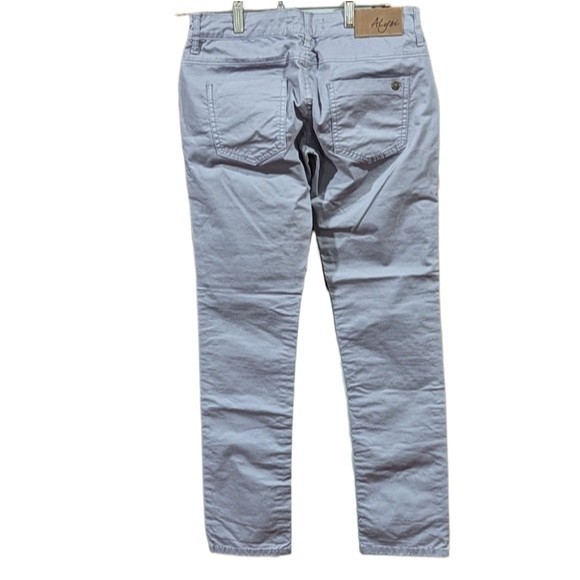 Alysi Cotton Mid Rise Straight Leg Chino Pants Size 29 Gray - Picture 3 of 15